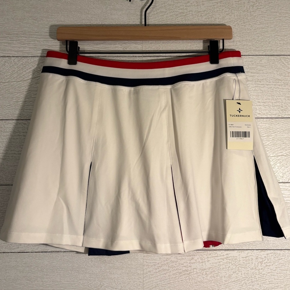 Tuckernuck/Tnuck Sport 14 inch Carly Tennis Skirt in Americana, Size Large, NWT - Picture 11 of 16